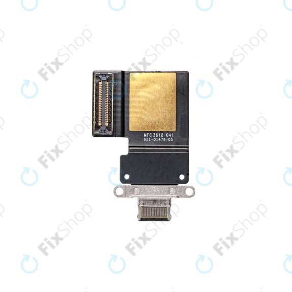 Επαφές Φόρτισης + Καλώδιο Flex για iPad Pro 11.0, iPad Pro 12.9 (1st Gen 2018, 2nd Gen 2020) | Μαύρο | Black