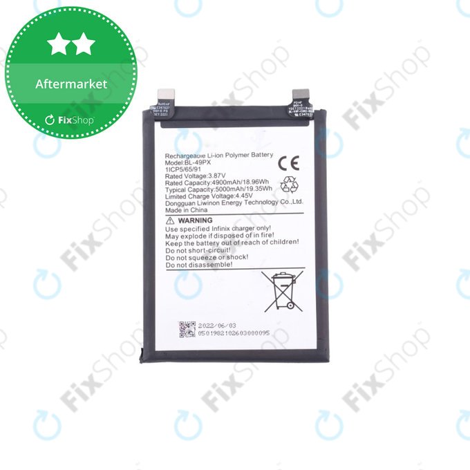 Μπαταρία για Infinix Hot 30 5G X6832, 5000mAh, Service Pack