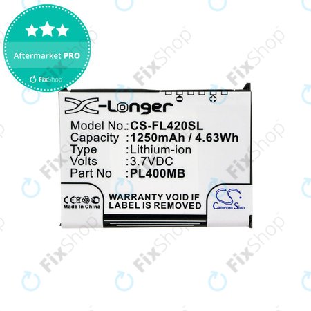 Μπαταρία για Fujitsu Siemens Loox N560, N520, N500, 420, 410, 1250mAh, Li-Ion, 3.7V, PL400MB, HQ