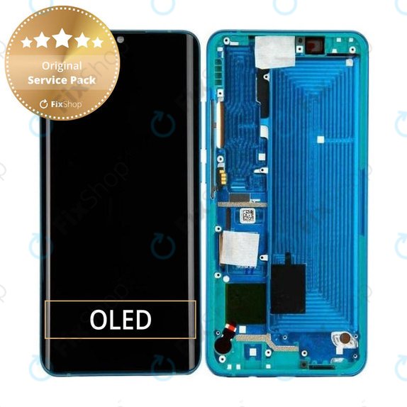 Συγκρότημα οθόνης για Xiaomi Mi Note 10, Mi Note 10 Pro, Aurora Green, Service Pack