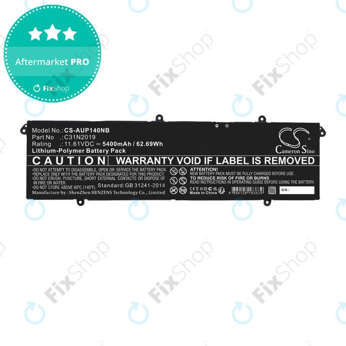 Μπαταρία για Asus VivoBook Pro 14, 14X, 15 OLED, 5400mAh, Li-Pol, 11.61V, C31N2019, HQ