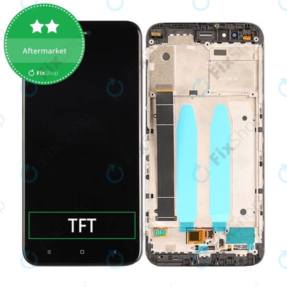 Συγκρότημα οθόνης για Xiaomi Mi A1, Mi 5X, Μαύρο, Black, Aftermarket