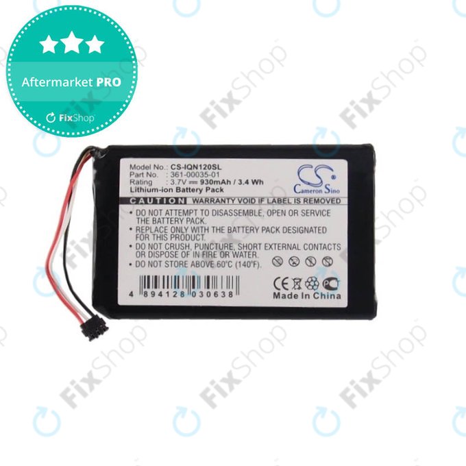 Battery για Garmin Drive Assist 50 | 50LMT | 51 | 51LMT | Nuvi 1200 | 1205 | 1205W | 1250 | 1255W | 1260 | 1260W | 140T | 150T | 2595LM | 2595LMT | 361-00035-01 | 930mAh | HQ