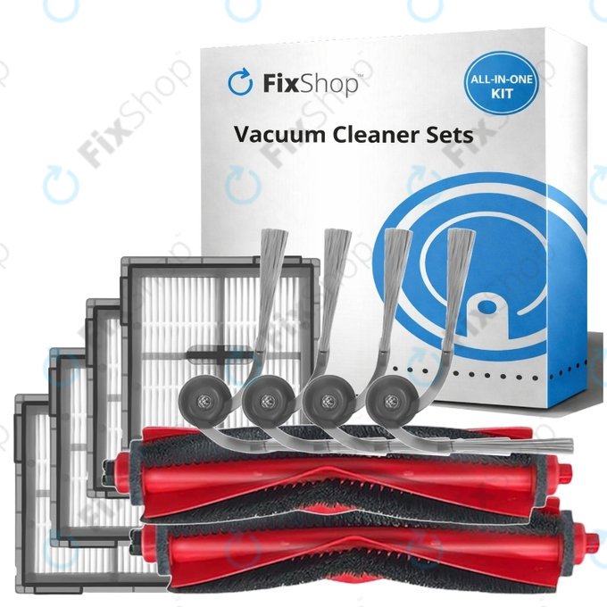 Σετ ανταλλακτικών για Xiaomi Roborock Q10 VF, Q10 VF+, S8 Pro, S8 Pro Plus (2x Κύρια βούρτσα, 4x Φίλτρο, 4x Πλαϊνή Βούρτσα)