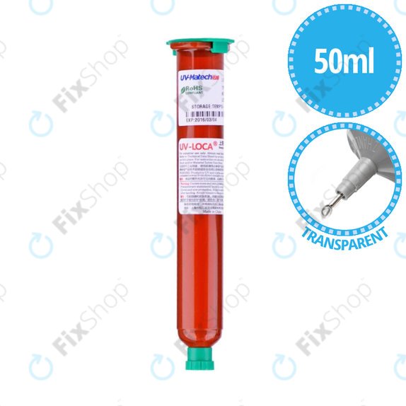 Επαγγελματική Ισχυρή Κόλλα UV-Loca TP-2500F - 50ml