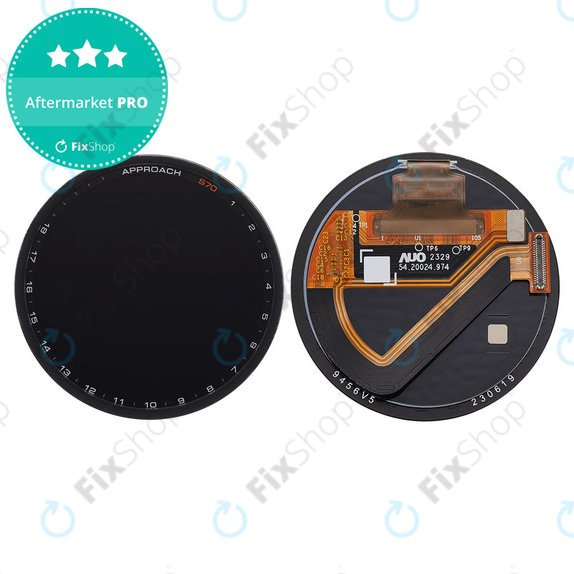 Οθόνη OLED + γυαλί αφής χωρίς πλαίσιο (Black) για Garmin Approach S70 47mm
