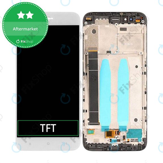 Συγκρότημα οθόνης για Xiaomi Mi A1, Mi 5X, Λευκό, White, Aftermarket