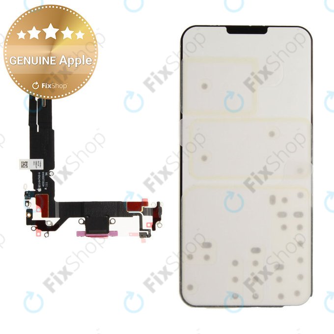 Επαφές Φόρτισης + Καλώδιο Flex για iPhone 16 | Pink | 923-11224 | Genuine Apple