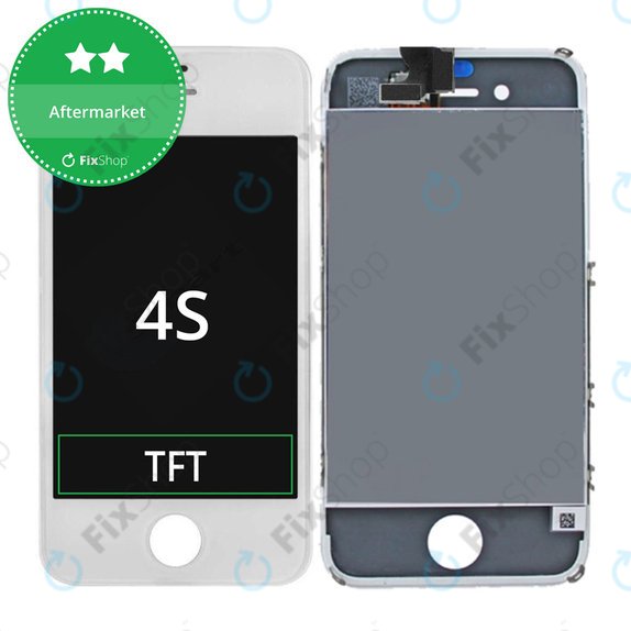 Συγκρότημα οθόνης για iPhone 4S, Λευκό, White, Aftermarket