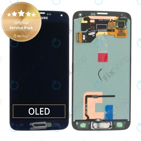 OLED/LCD Display με Touch Screen για Samsung S5 | G900F | GH97-15959B | GH97-15734B | Charcoal Black | Service Pack