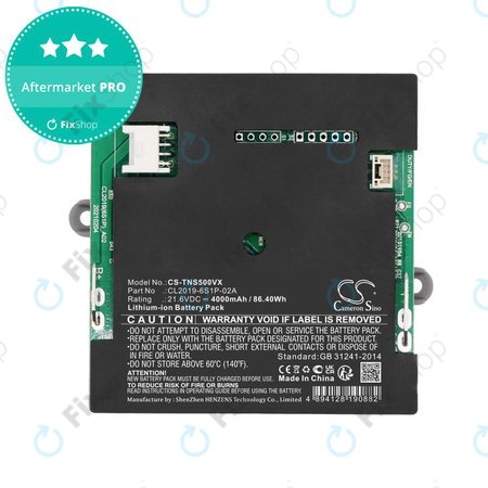 Μπαταρία για Tineco iFloor S5, 4000mAh, Li-Ion, 21.6V, CL2019-6S1P-02A, HQ
