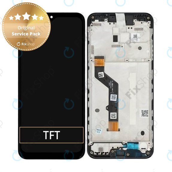 Συγκρότημα οθόνης για Motorola Moto G9 Play, Μαύρο, Black, Service Pack