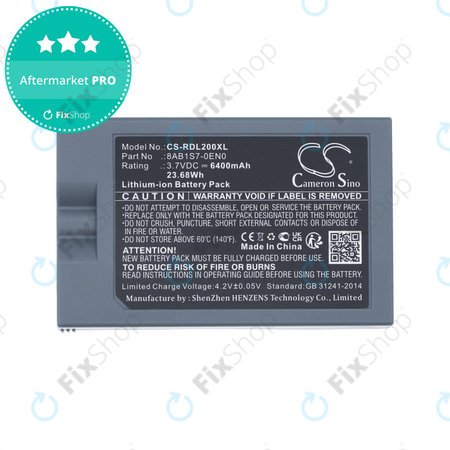 Μπαταρία για Ring Video Doorbell 2, 3, 4, 6400mAh, Li-Ion, 3.7V, 8AB1S7-0EN0, HQ