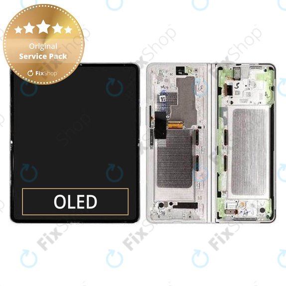 Συγκρότημα οθόνης για Samsung Z Fold 3, F926B, GH82-26283C, GH82-26284C, Phantom Silver, Service Pack