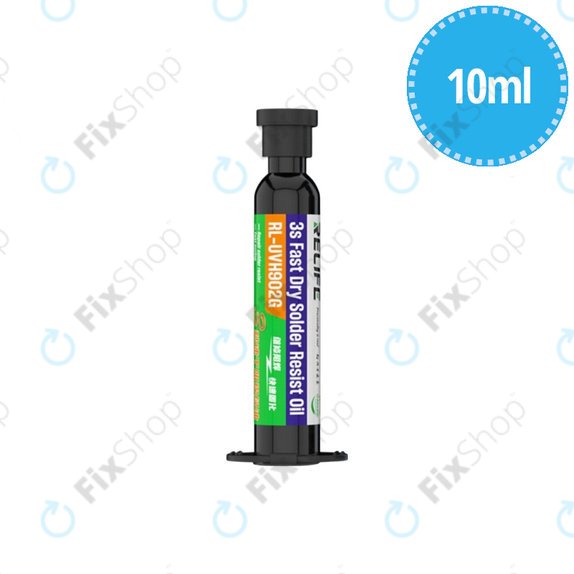 UV Curable Solder Mask Relife RL-UVH902G - 10ml | Μαύρο | Black