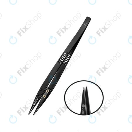 Πινέτα ESD, αντιστατική με επίπεδη κεραμική μύτη, 2UUL TW32