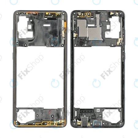 Μεσαίο Πλαίσιο για Samsung A71 A715F | Prism Crush Black | GH98-44756A | Genuine Service Pack