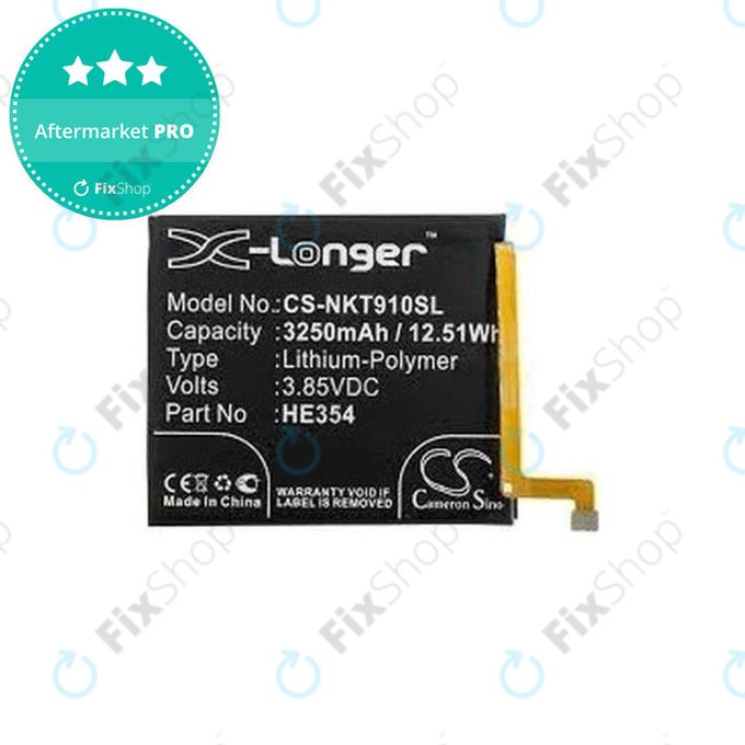 Μπαταρία για Nokia 9 PureView, HE354, 3250mAh, HQ