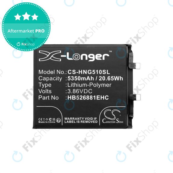 Μπαταρία για Honor Magic 5 Pro, 5350mAh, Li-Pol, 3.86V, HB526881EHC, HQ