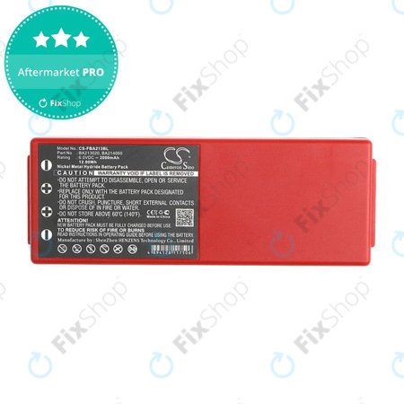 Μπαταρία για HBC Radiomatic Spectrum, 2000mAh, Ni-MH, 6V, BA214061, HQ