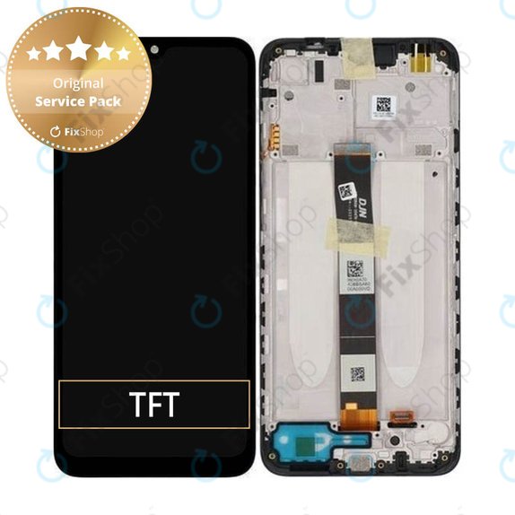 Συγκρότημα οθόνης για Xiaomi Redmi 9C, M2006C3MG, M2006C3MT, 9A M2006C3LG, M2006C3LI, Μαύρο, Black, Service Pack