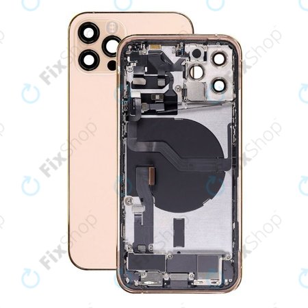 Πίσω Κάλυμμα με Μικρά Ανταλλακτικά για iPhone 12 Pro | Χρυσαφί | Gold