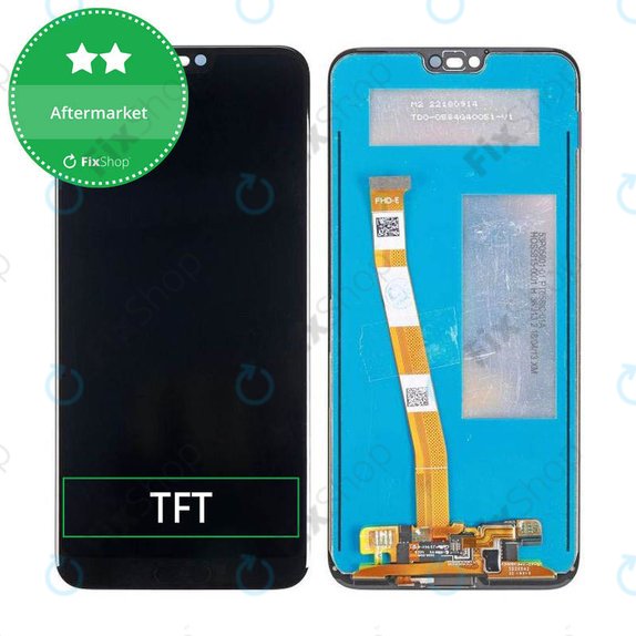 Οθόνη με οθόνη αφής με Fingerprint Sensor για Huawei Honor 10, Μαύρο, Black, Aftermarket