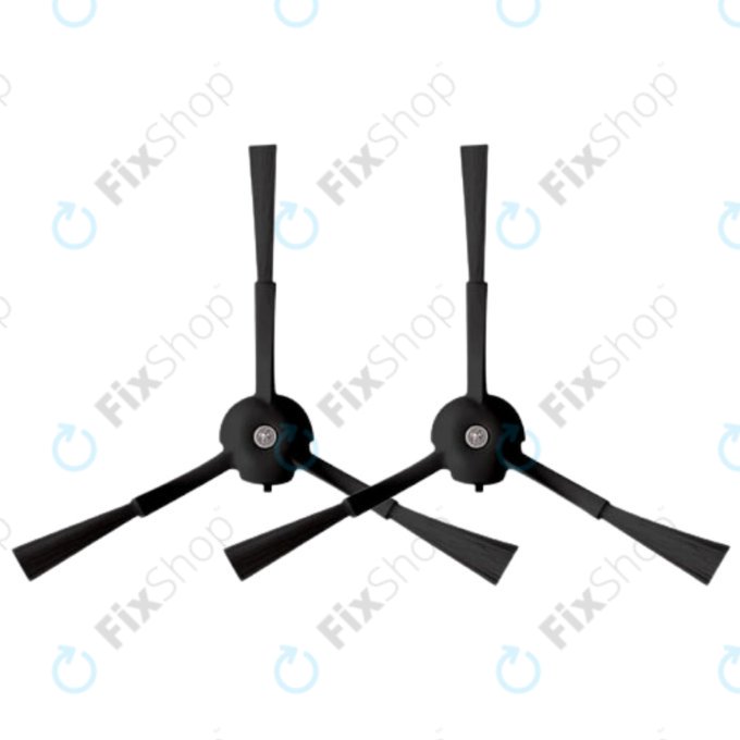 Πλαϊνή βούρτσα, 2 τεμ., Μαύρο για Roborock S8 MaxV Ultra, S8 Max Ultra