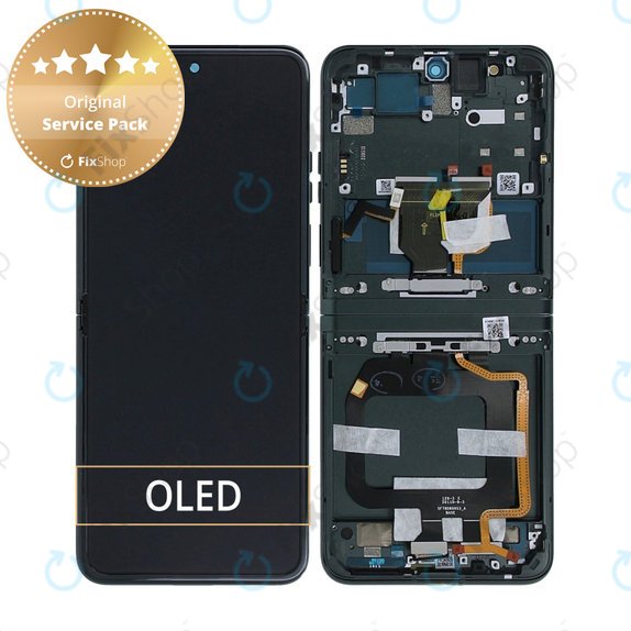 Συγκρότημα οθόνης για Motorola Razr 40, Sage Green, Service Pack