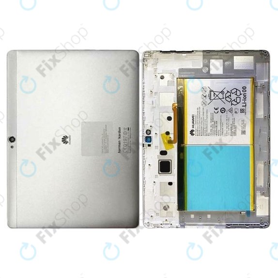 Κάλυμμα Μπαταρίας + Μπαταρία για Huawei MediaPad M2 10.0 | Moonlight Silver | 02351PGS | 02351FMT | 02350NXP | 02351CWE | Service Pack