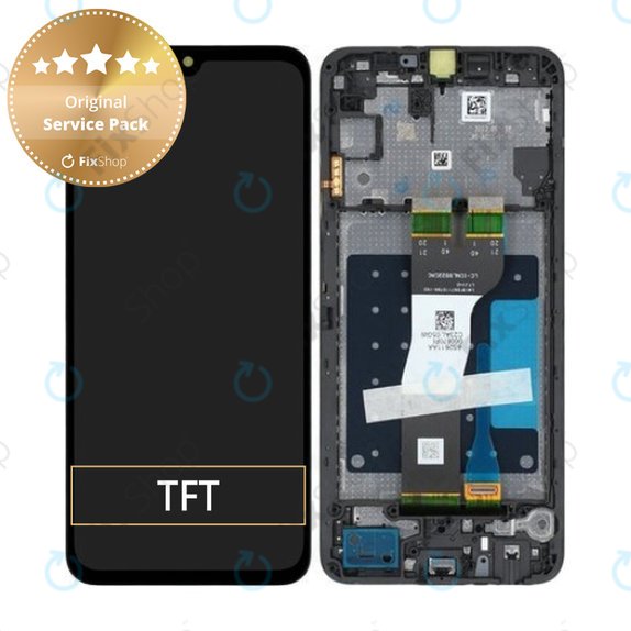 Συγκρότημα οθόνης για Samsung A05s, A057G, Black, Service Pack