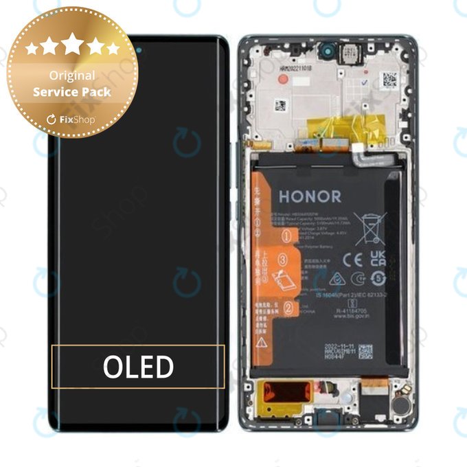 OLED/LCD Display Assembly για Honor Magic5 Lite | RMO-NX3 | Emerald Green | Service Pack