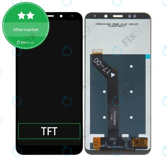 Οθόνη με οθόνη αφής για Xiaomi Redmi 5 Plus, Redmi Note 5, Μαύρο, Black, Aftermarket