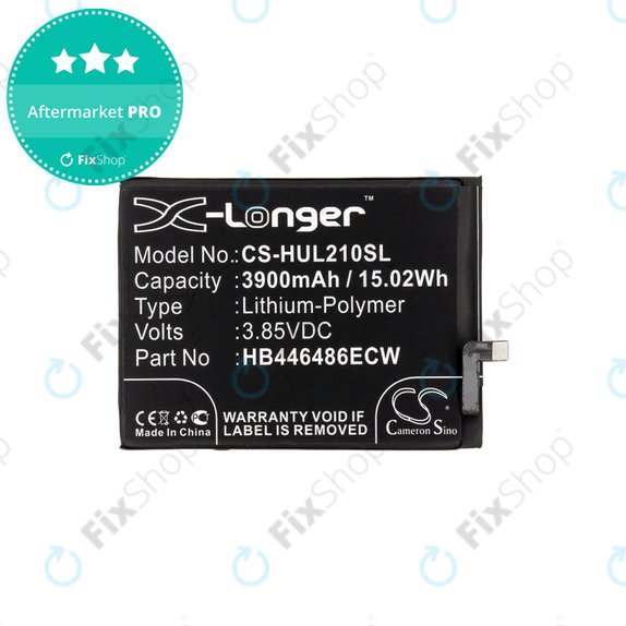 Μπαταρία για Huawei P Smart Pro 2019, 3900mAh, Li-Pol, 3.85V, HB446486ECW, HQ