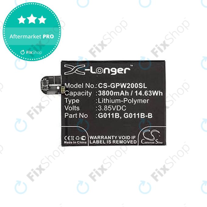 Μπαταρία για Google Pixel 2 XL G011C, G011B, 3800mAh, HQ
