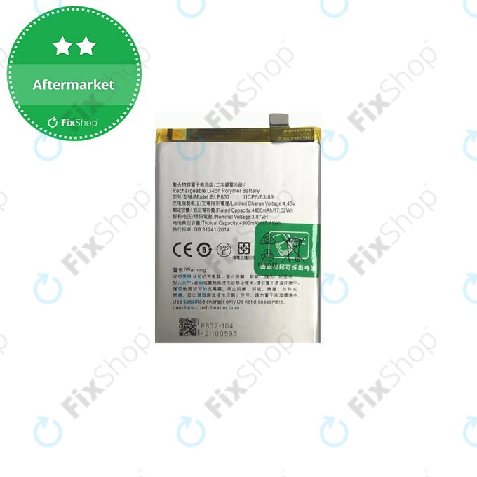 Μπαταρία για Oppo Reno 8 Pro CPH2357, BLP837, 4500mAh, Service Pack