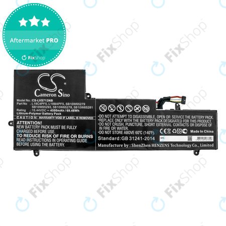 Μπαταρία για Lenovo Yoga Slim 7-15IIL, 4500mAh, Li-Pol, 15.44V, L19C4PF5, HQ