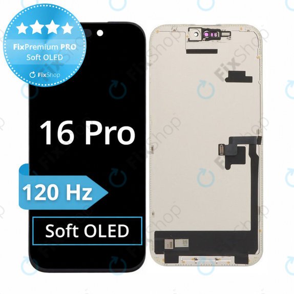 Οθόνη Soft OLED 120Hz για iPhone 16 Pro, Αφής με πλαίσιο, FixPremium PRO