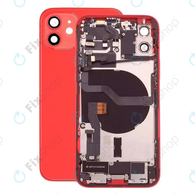 Πίσω Κάλυμμα με Μικρά Ανταλλακτικά για iPhone 12 | Red