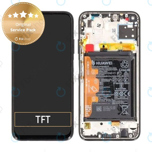 Συγκρότημα οθόνης με μπαταρία για Huawei P40 lite, 02353KFV, Breathing Crystal, Service Pack