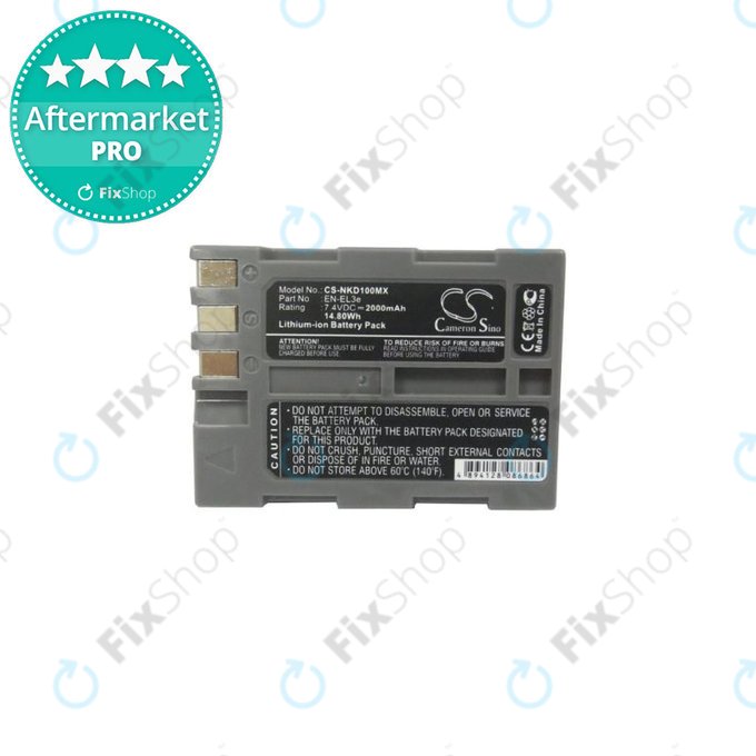 Battery για Nikon D50 | D70 | D80 | D90 | D100 | D200 | D300 | D700 | D900 | EN-EL3e | Li-Ion | 2000mAh | HQ