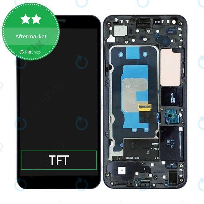 Συγκρότημα οθόνης για LG Q6, M700N, Μαύρο, Black, Aftermarket