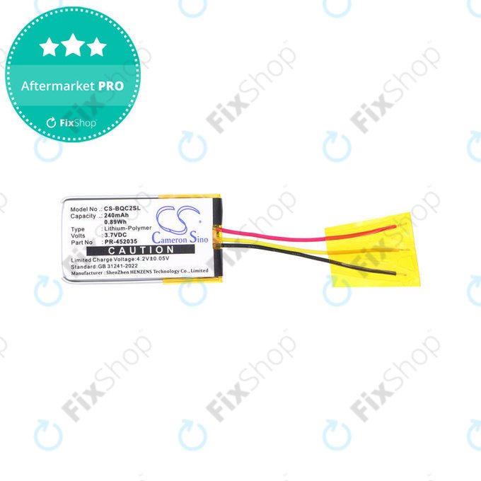 Μπαταρία για Bose QC20, 240mAh, Li-Pol, 3.7V, PR-452035, HQ