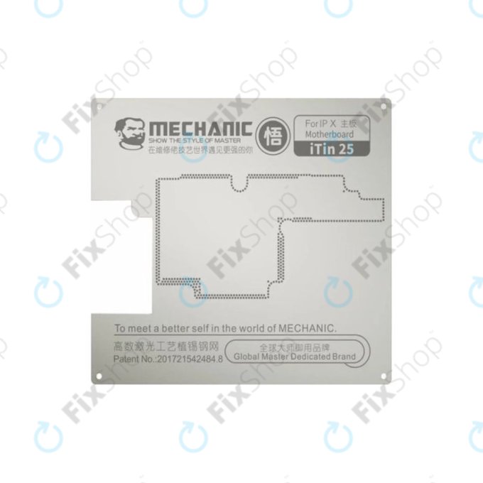 Μητρική Πλακέτα Χάλυβας Στένσιλ για iPhone X για Mechanic iTin 25