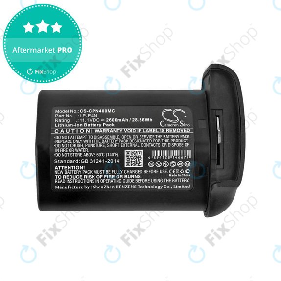 Μπαταρία για Canon 1D Mark 3, EOS-1D MarkIII, Mr-14ex, 2600mAh, Li-Ion, 11.1V, LP-E4N, HQ