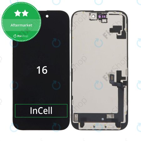 Οθόνη In-Cell HD+ για iPhone 16, Αφής με πλαίσιο