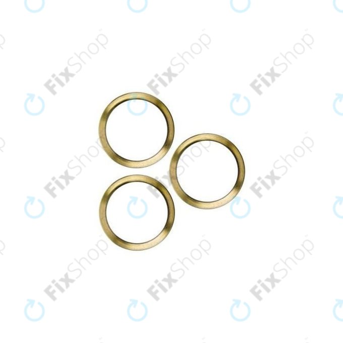 Πλαίσιο Φακού Πίσω Κάμερας για iPhone 12 Pro | Χρυσαφί | Gold | 3τμχ