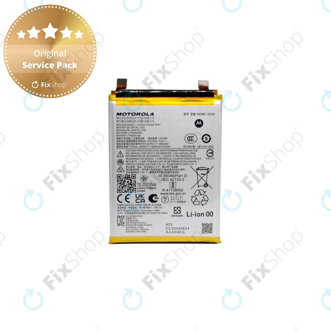 Battery για Motorola Edge 50 Fusion | SB18E08901 | QC50 | 5000mAh | Service Pack