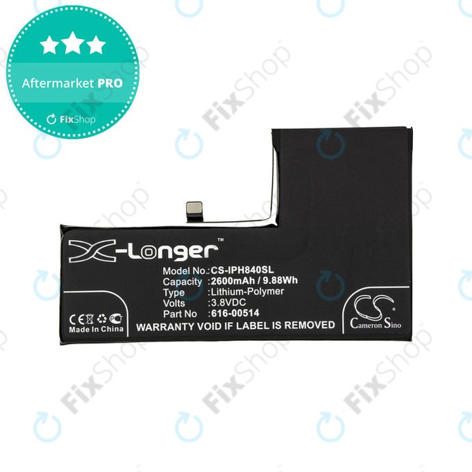 Μπαταρία για iPhone XS, 616-00514, 2600mAh, HQ