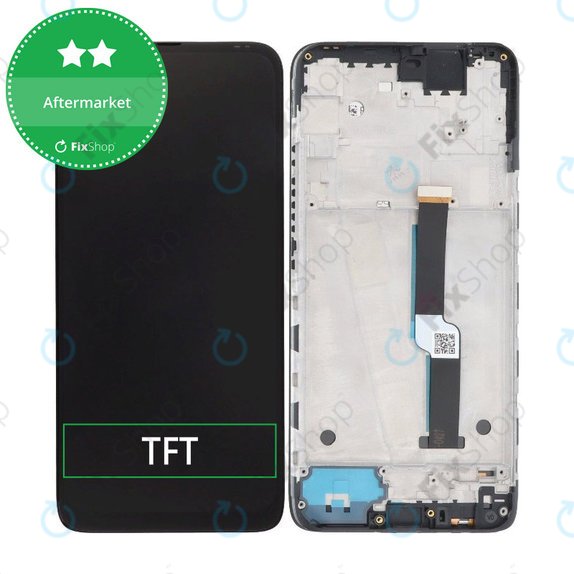 LCD Display Assembly για Motorola One Fusion Plus, Black, Aftermarket